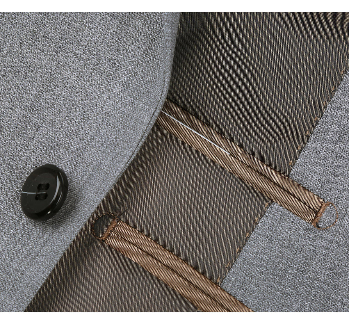 Alessandro Vitello | Super 140's Slim Wool Suit | Light Grey