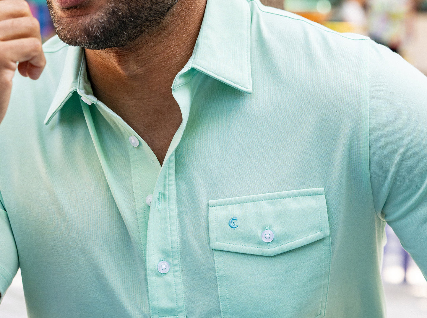 Criquet Performance Players Shirt - Key Lime