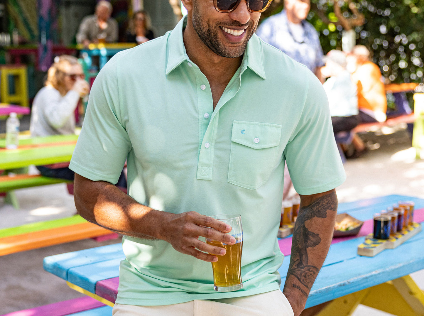 Criquet Performance Players Shirt - Key Lime