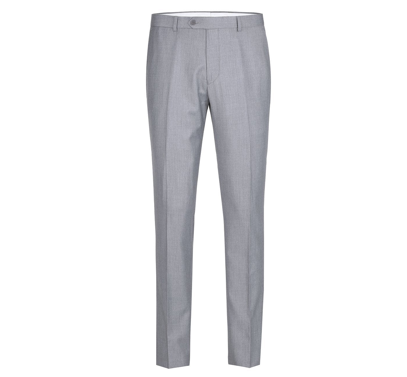 Men's Slim Fit Flat Front Dress Pant - Grey