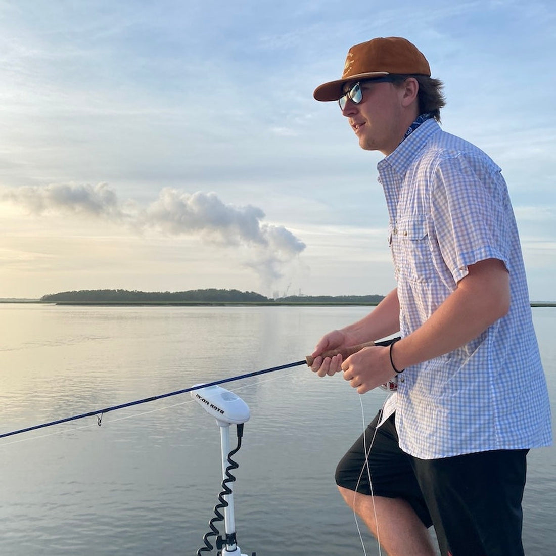 Poncho Outdoors | The Channel Cat | Blue & Grey Plaid