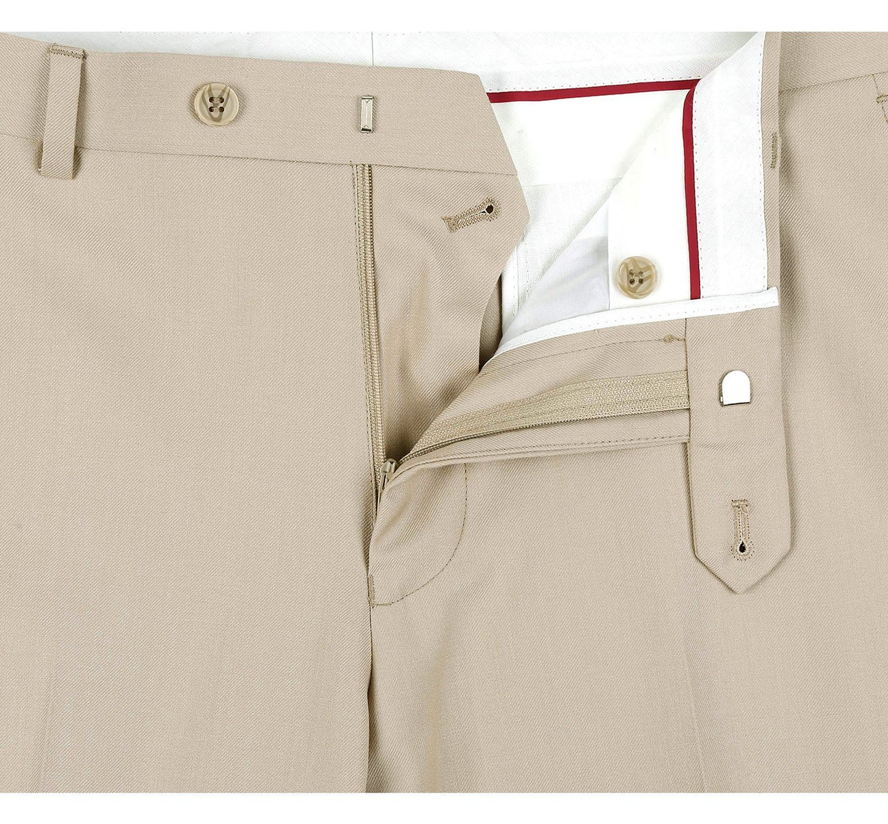 Slim Suit Notch Lapel & Flat Front Pant- Tan 201-3