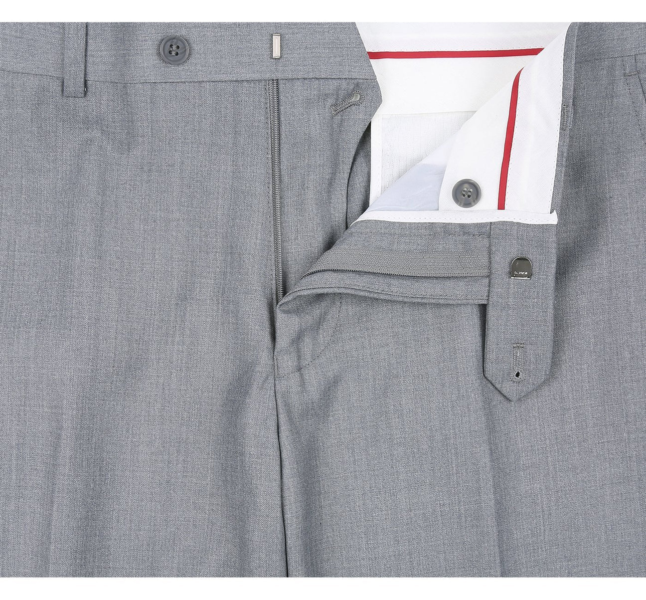 Classic Suit Notch Lapel & Flat Front Pant- Light Gray 202-2