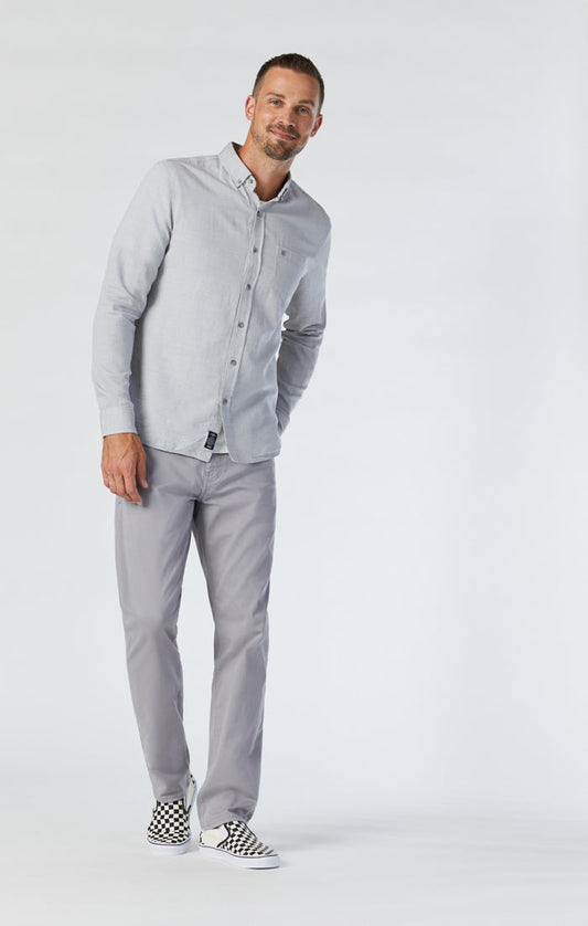 Mavi Zach Straight Leg Jeans | Regular Rise | Graphite Twill