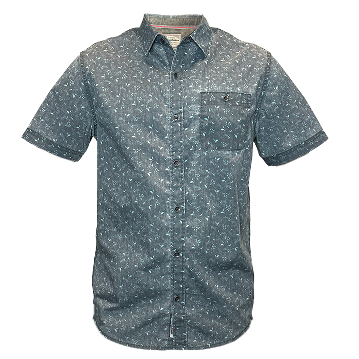 Flag and Anthem Ashland Vintage Soft Leaf Shirt - Navy