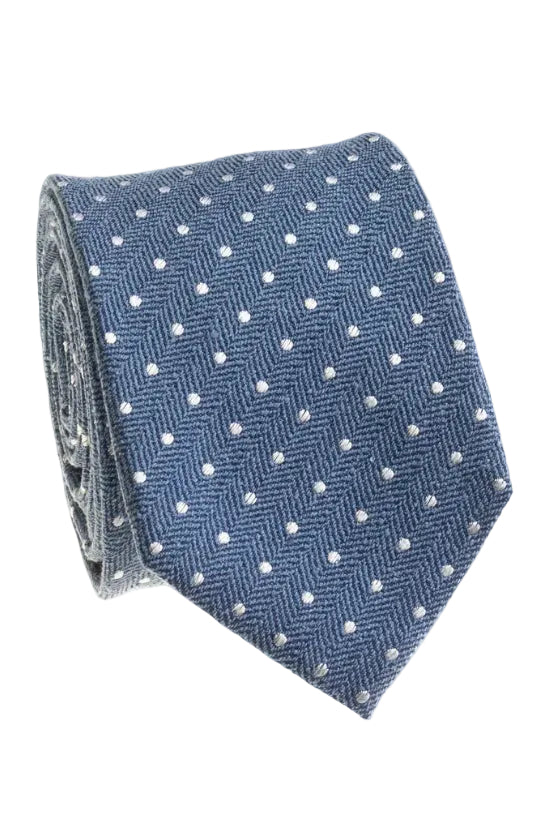 Neck Tie | Polka | Petrol