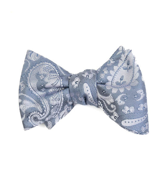 Bow Tie | Paisley Whisper | Steel Blue
