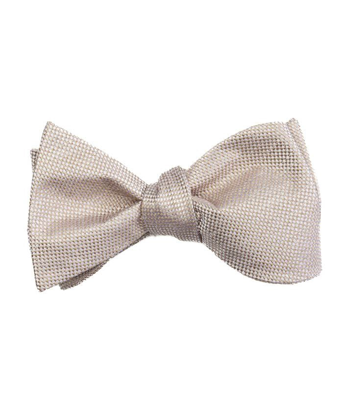 Bow Tie | Basketweave | Champagne Bisque