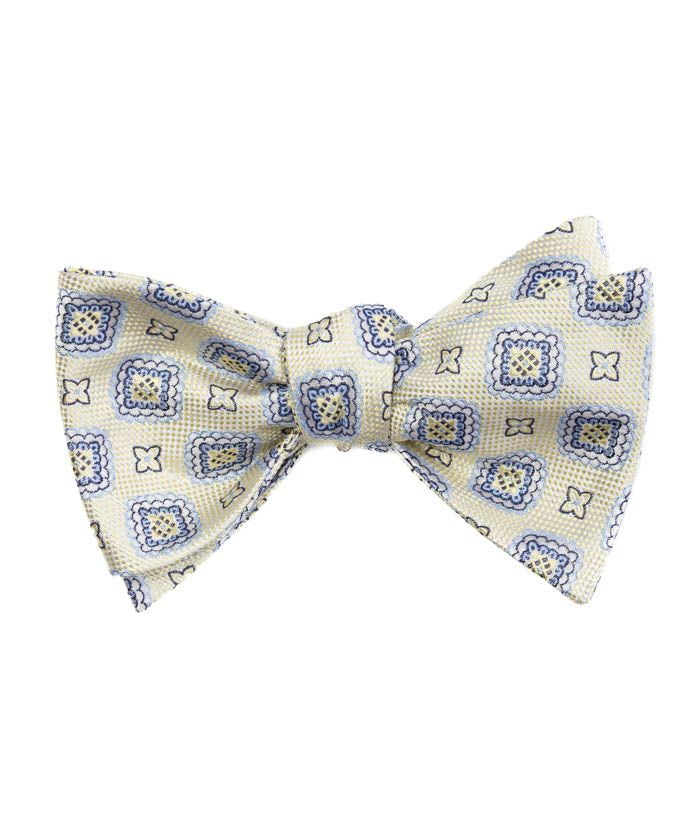 Self BowTie - Yellow & Sky Blue