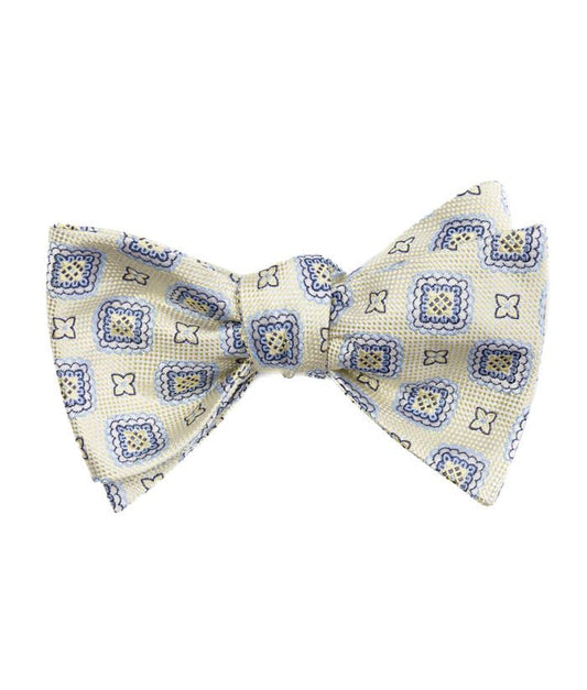 Self BowTie - Yellow & Sky Blue