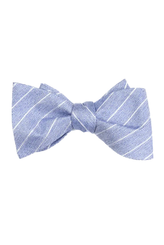 Bow Tie | Oxford Stripe | Chambray Blue