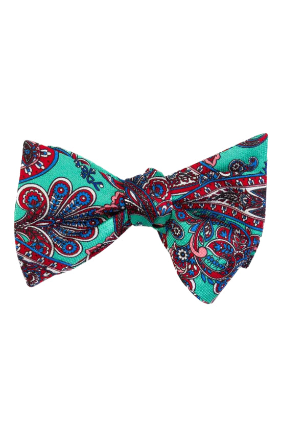 Bow Tie | Carnival Paisley | Emerald Green