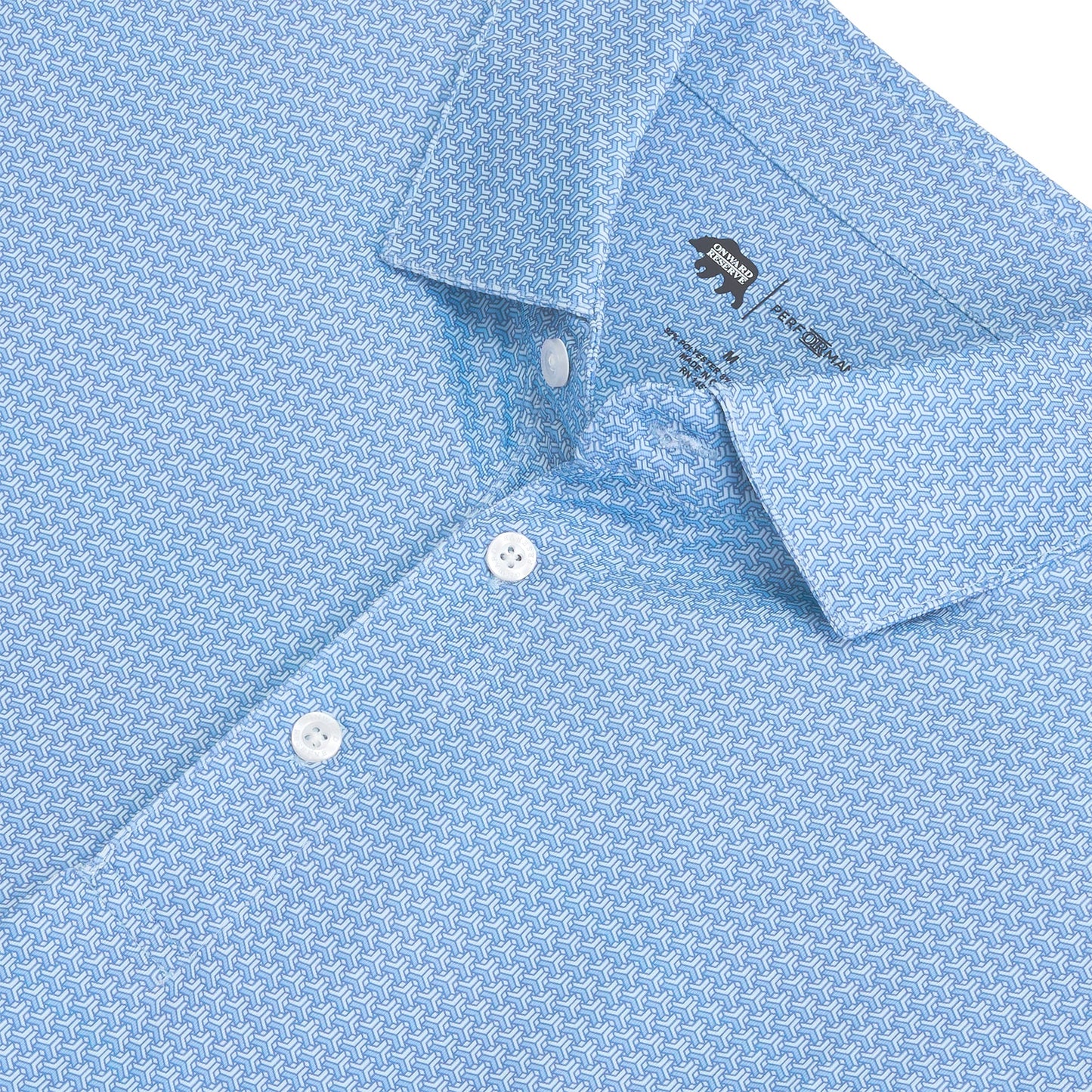 Onward Reserve Bonnie Performance Printed Polo - Riviera