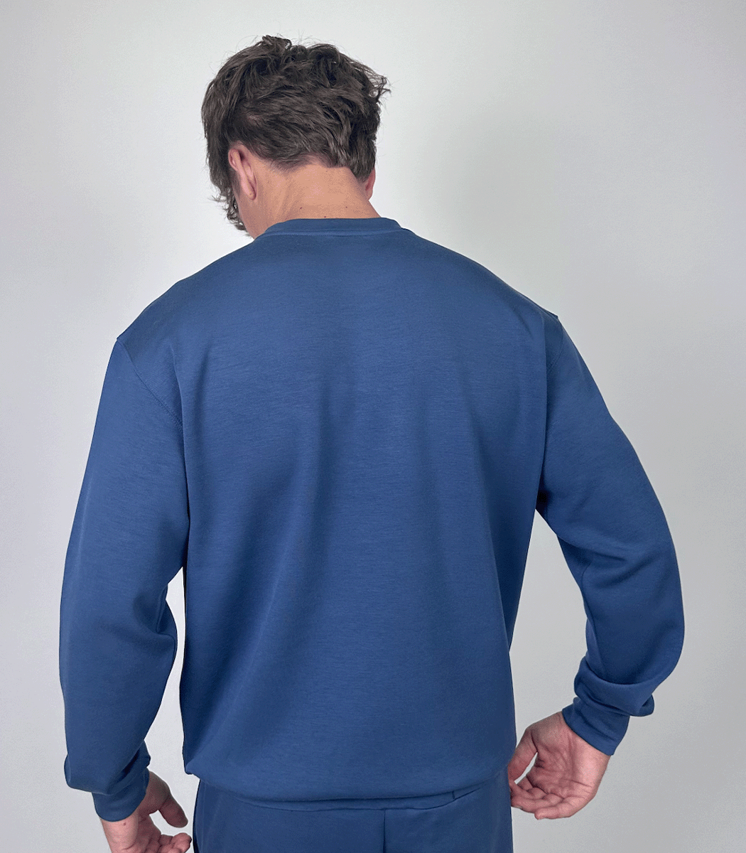 Roosters Supply Company | Surfside Crewneck | Blue