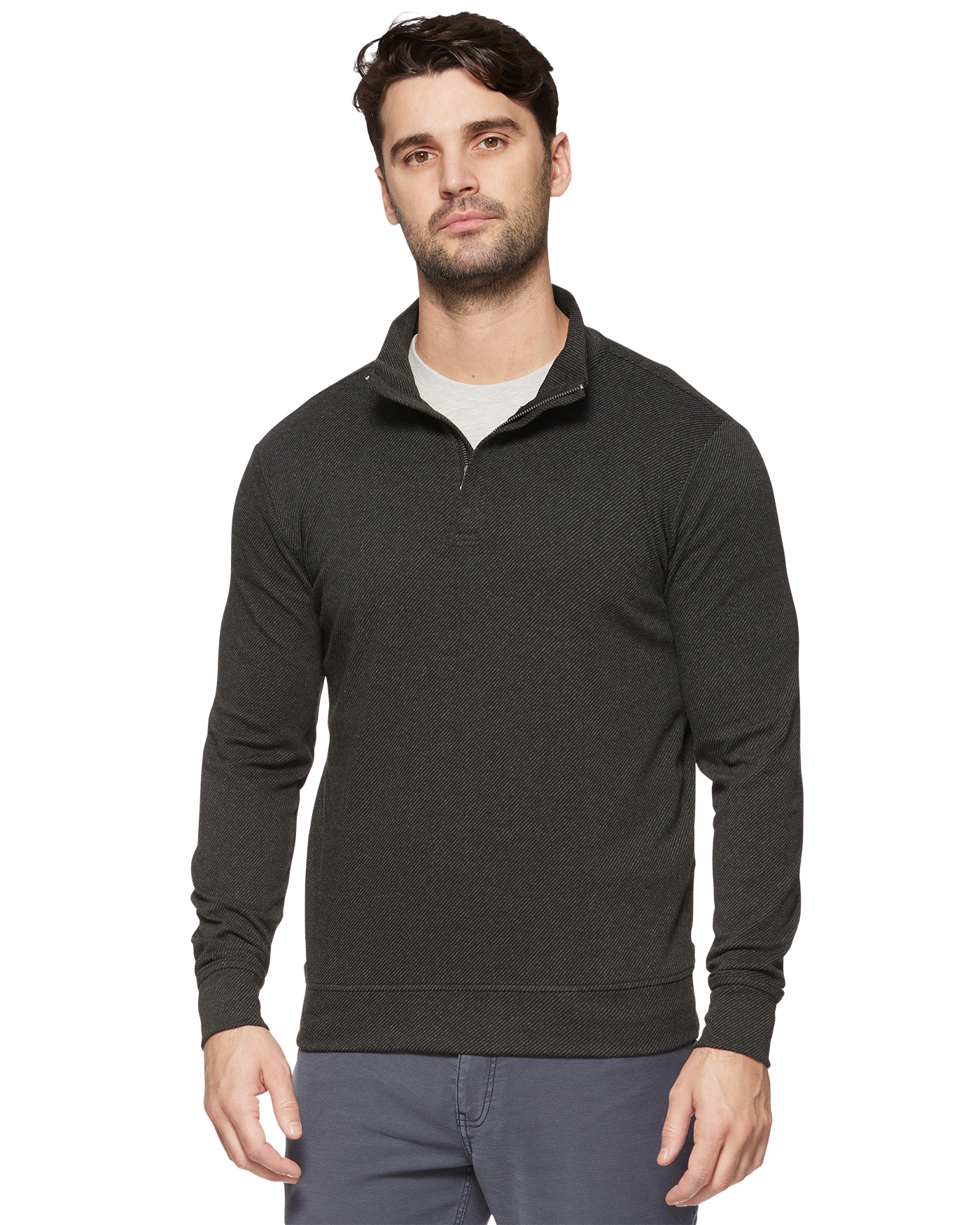 Flag & Anthem Hero Solid Twill Mock Neck - Charcoal