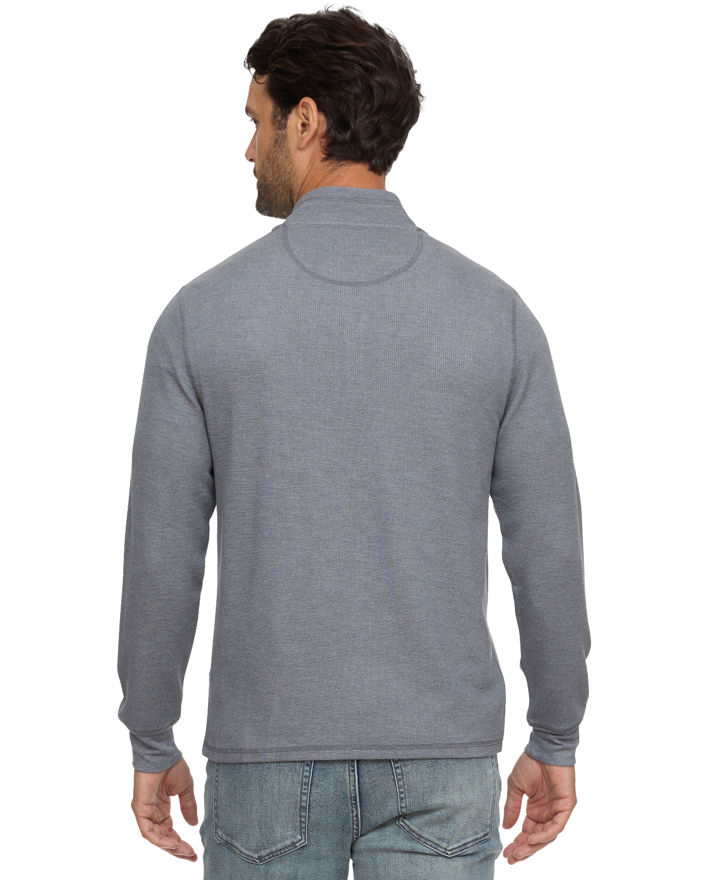 Flag & Anthem | Super Soft Waffle 1/4 Zip | Grey Heather