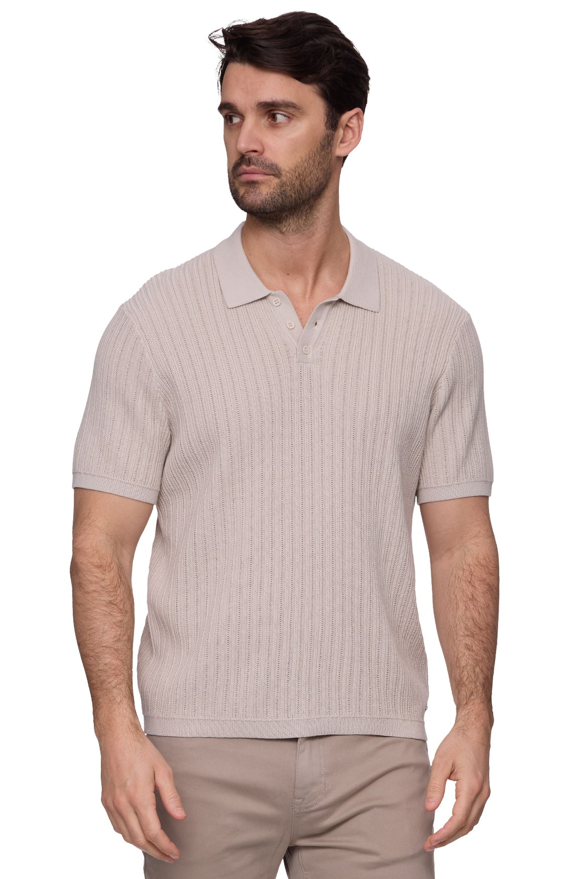 Flag and Anthem Glendora Sweater Polo - Oatmeal