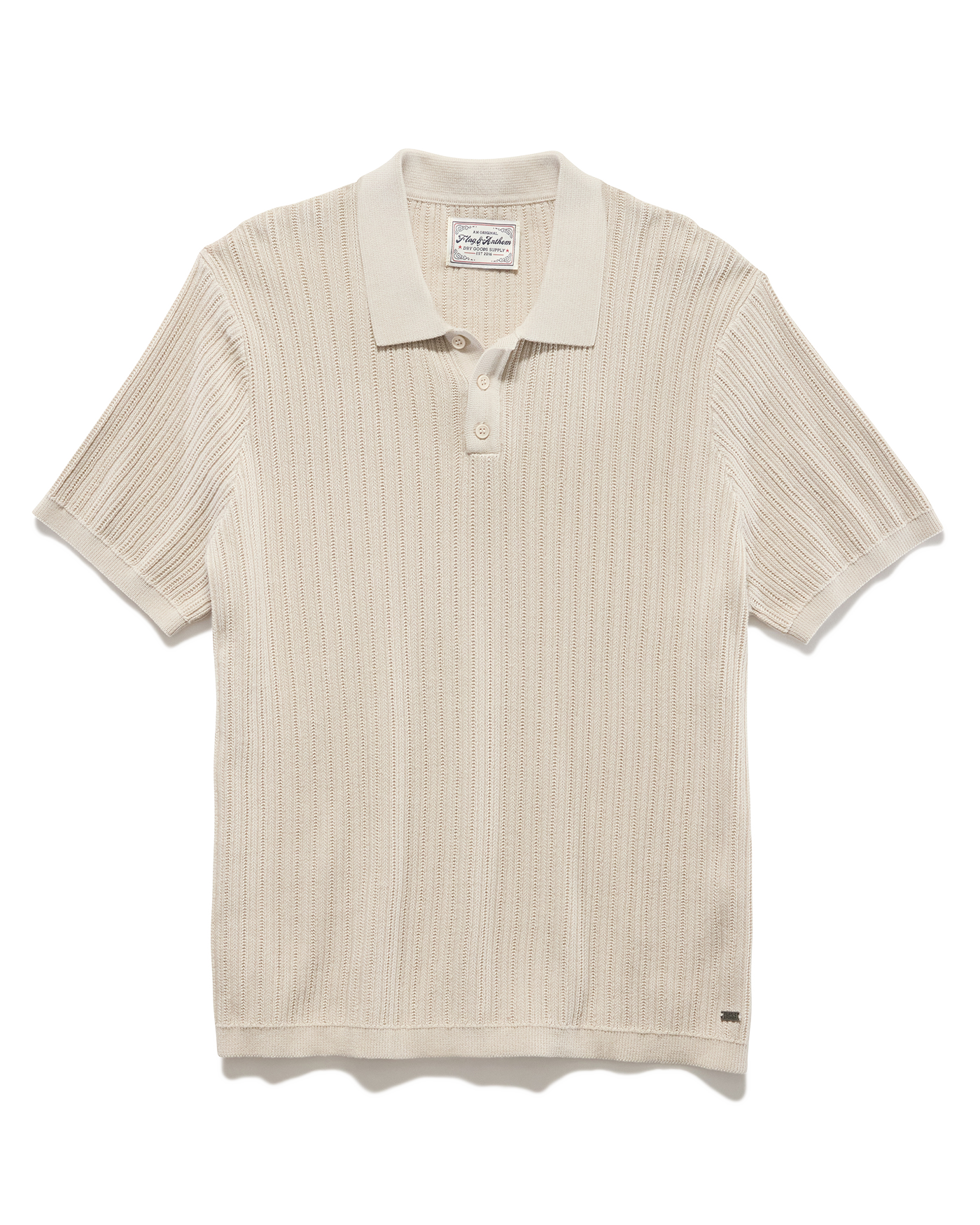 Flag and Anthem Glendora Sweater Polo - Oatmeal