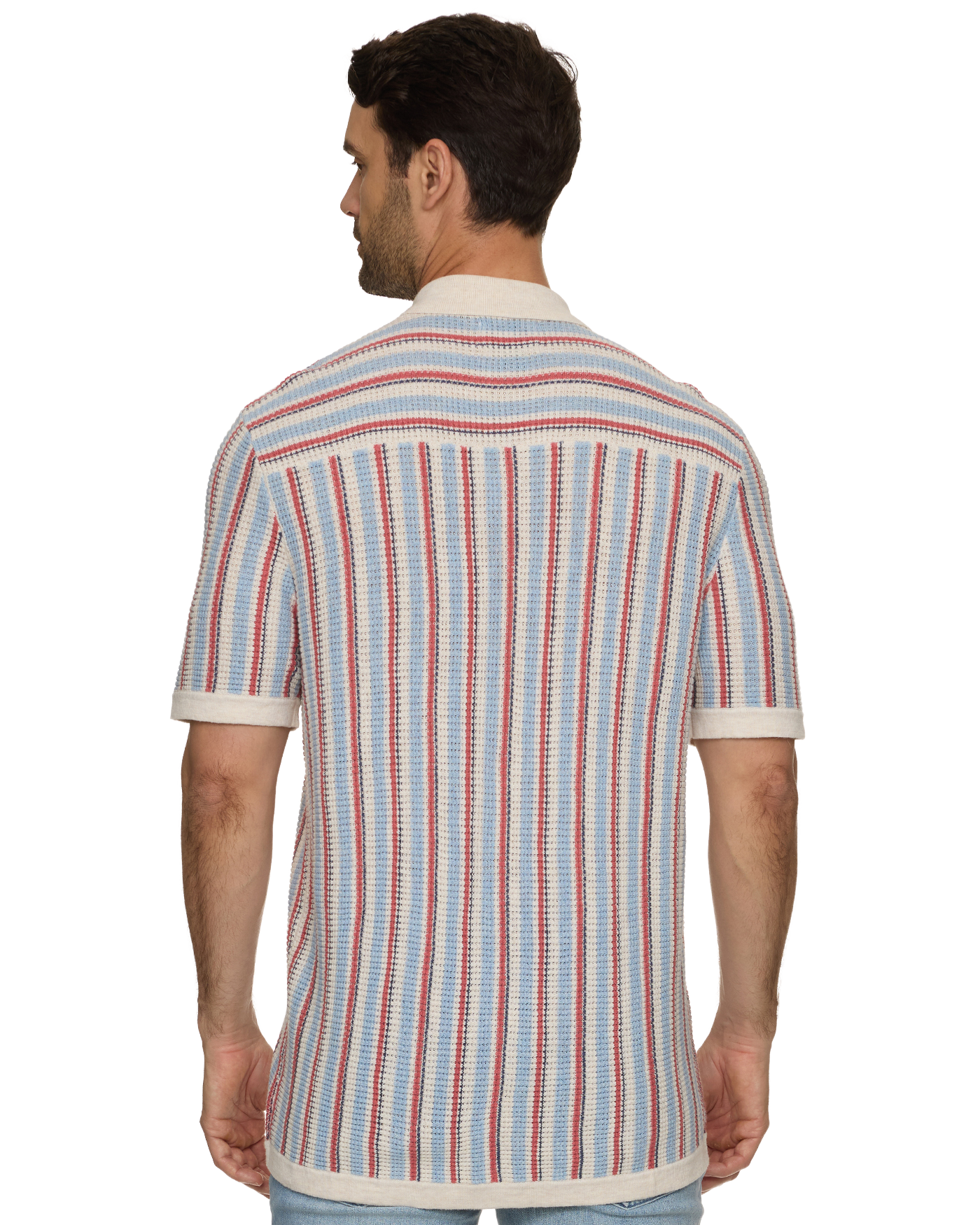 Flag and Anthem | Acworth Button Sweater | Red White Blue