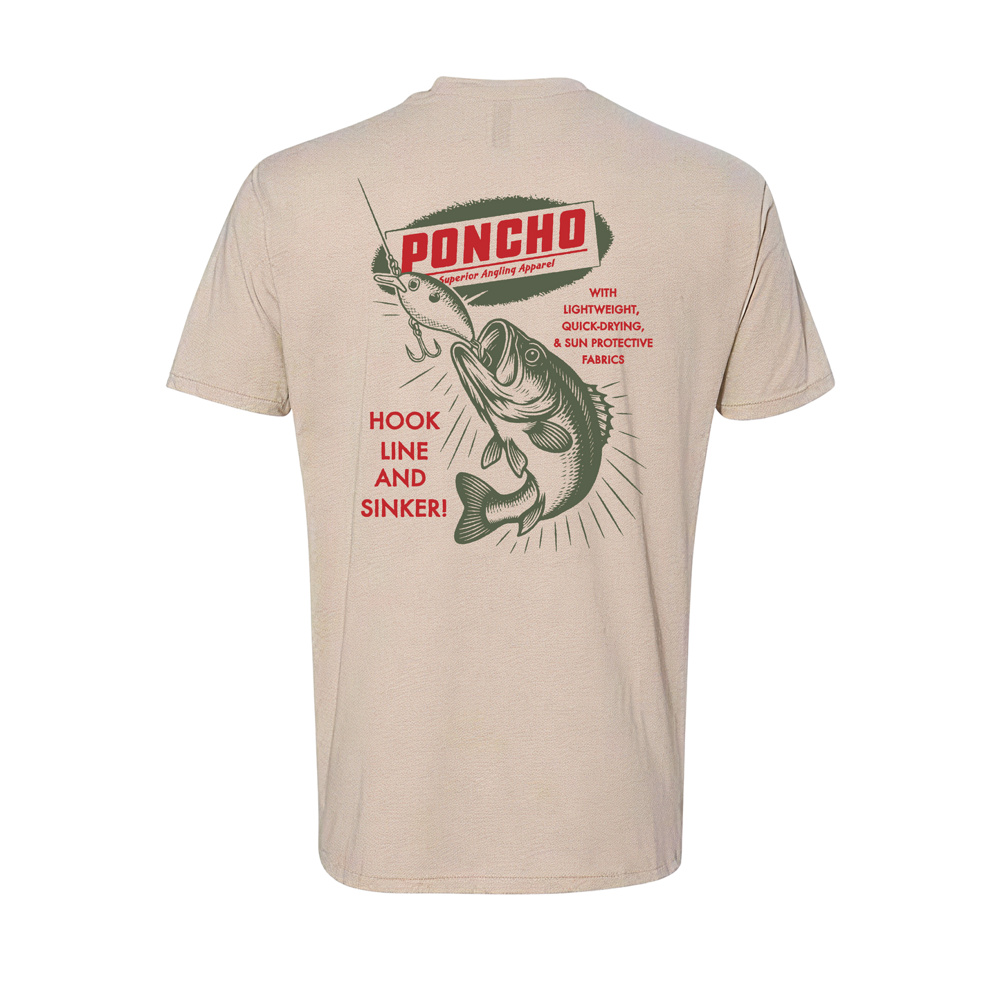 Poncho Outdoors | Crankbait T-Shirt | Off White