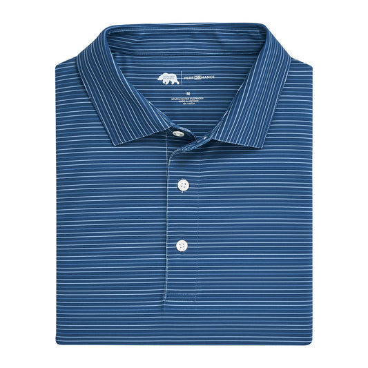 Driver Stripe Stripe Performance Polo - Endless Sky