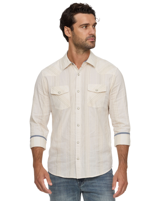 Flag & Anthem | Desert Son Hueytown Western Shirt | Cream
