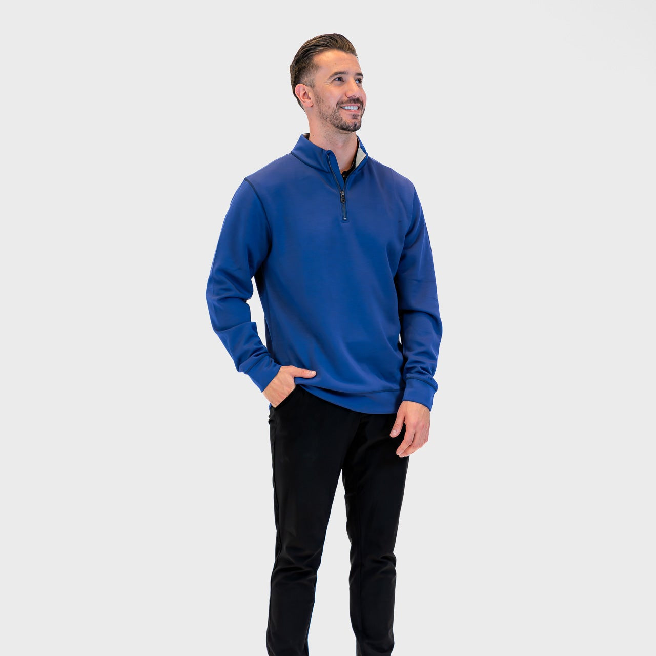 Pillar Athletics Alec Quarter Zip - Navy