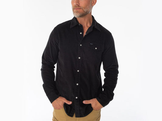 Criquet Corduroy Pearl Snap - Midnight Oil