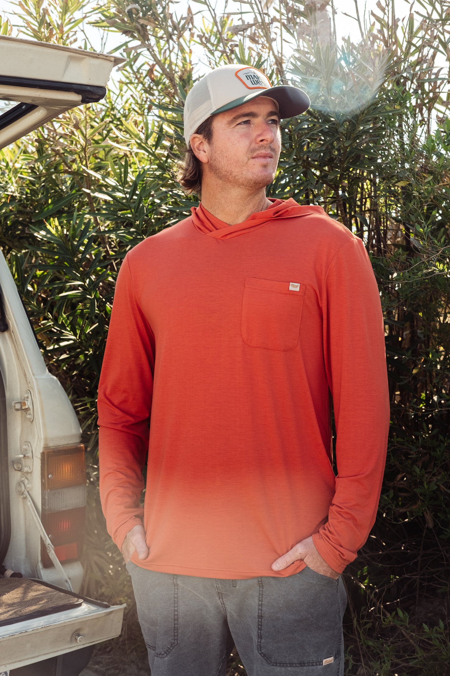 Marsh Buxton Tech Hoodie - Lobster Heather