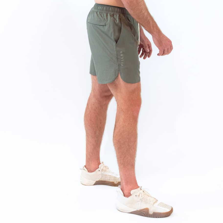 Pillar Athletics  Drew Short 5" - Fern