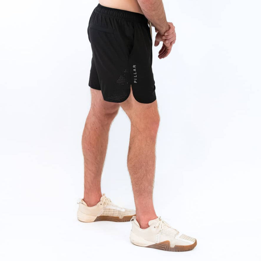 Pillar Athletics  Drew Short 5" - Black