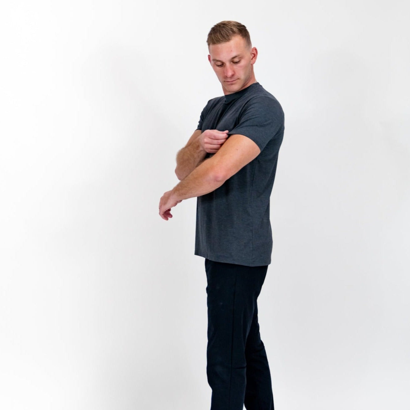 Pillar Athletics Leo Charcoal Grey Tee