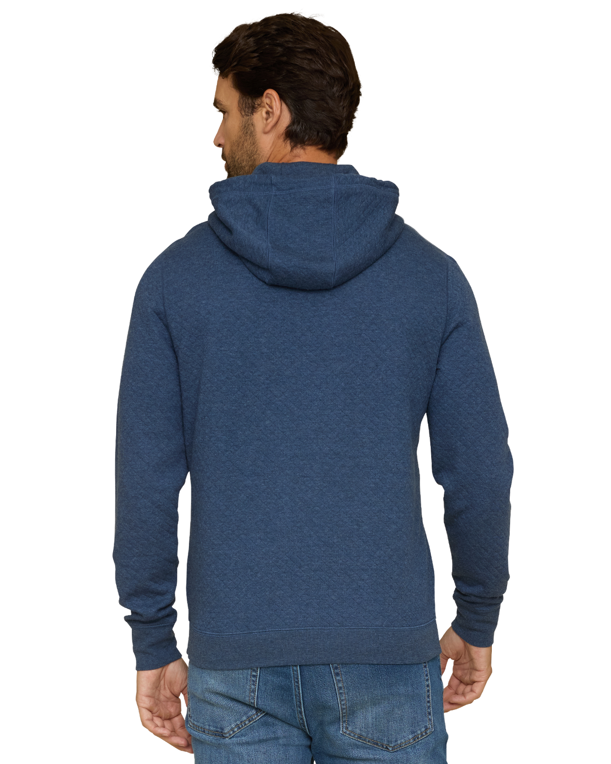 Flag and Anthem | Bradner Super Soft Quilted Hoodie | Navy Heather