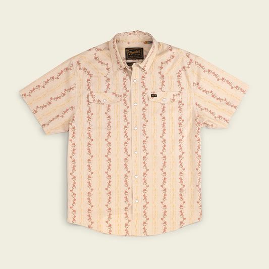 Howler Bros H Bar B Hibiscus Ribbons Snap Shirt - Riverbed Oxford