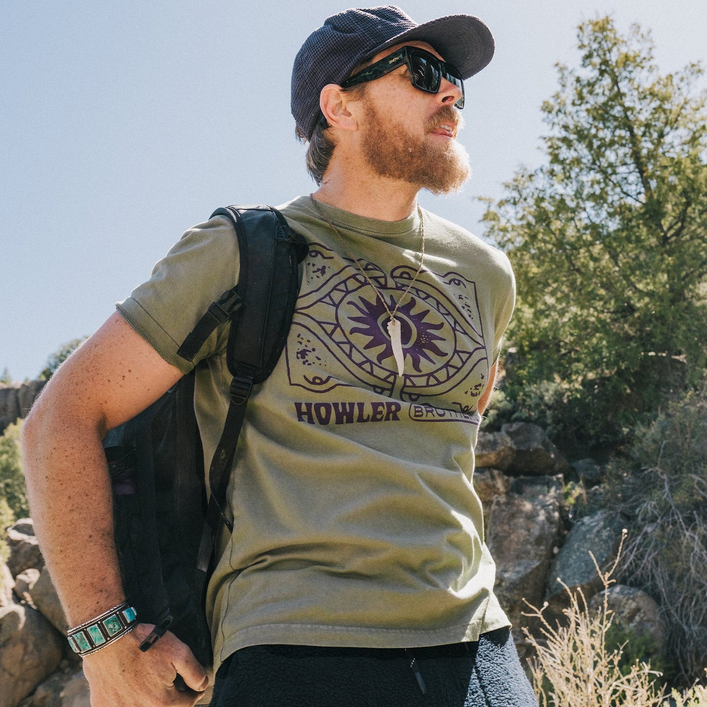 Howler Bros Sun Drinker Tee - Olive