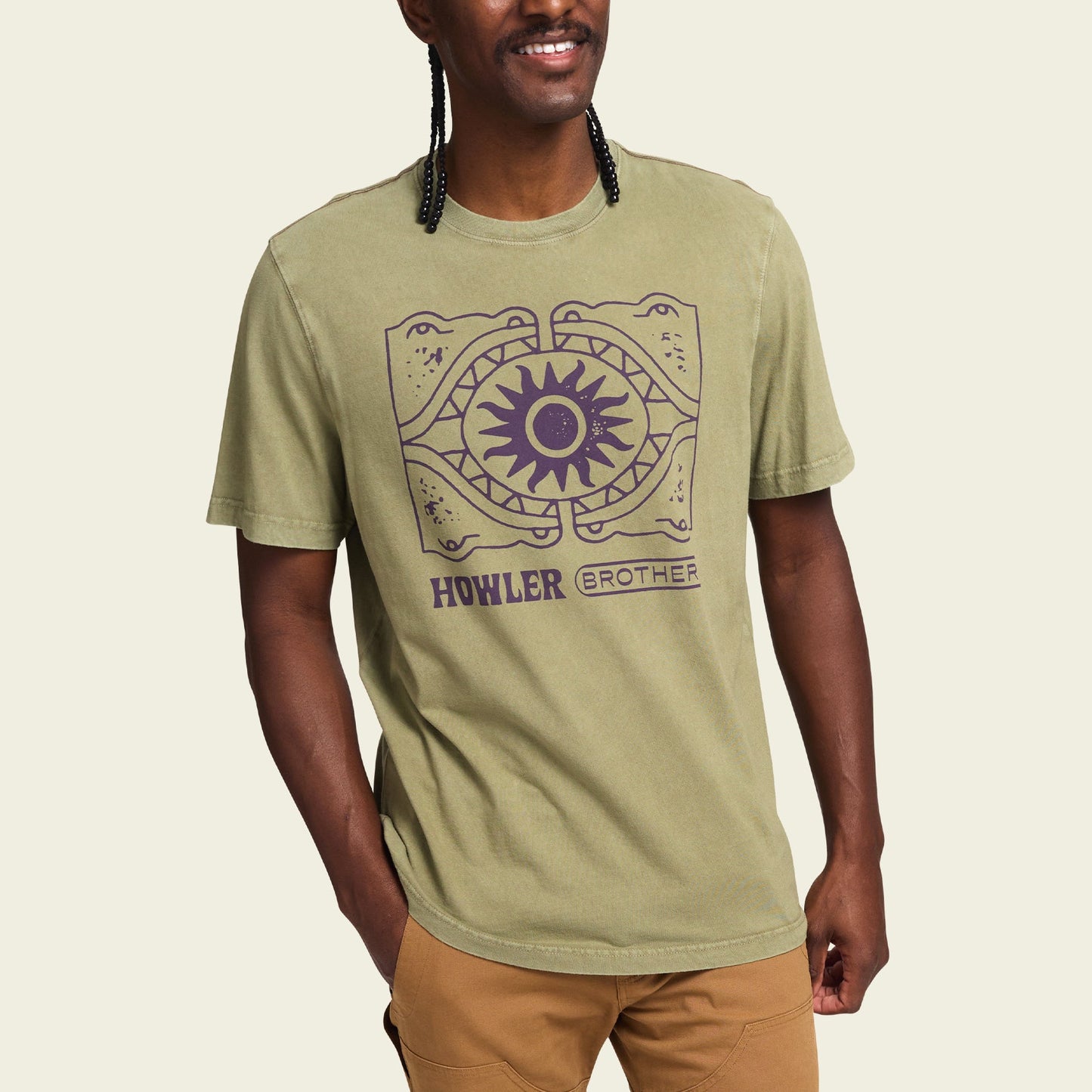 Howler Bros Sun Drinker Tee - Olive