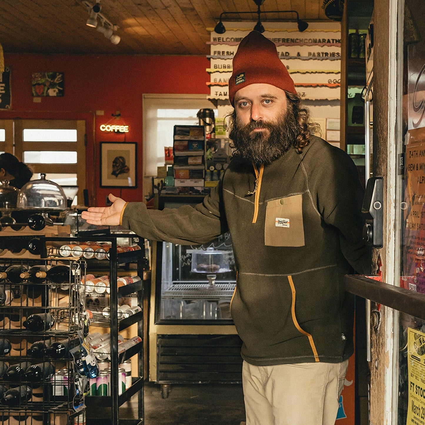 Howler Bros Free Range Fleece Pullover - Army