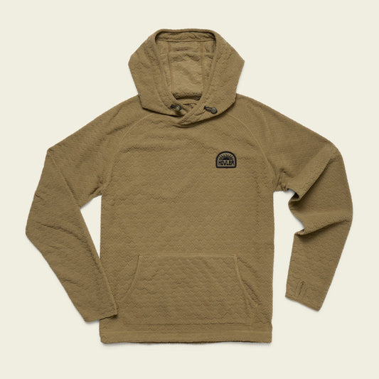 Howler Bros Palo Duro Fleece Hoodie Mountain Grid - Fatigue