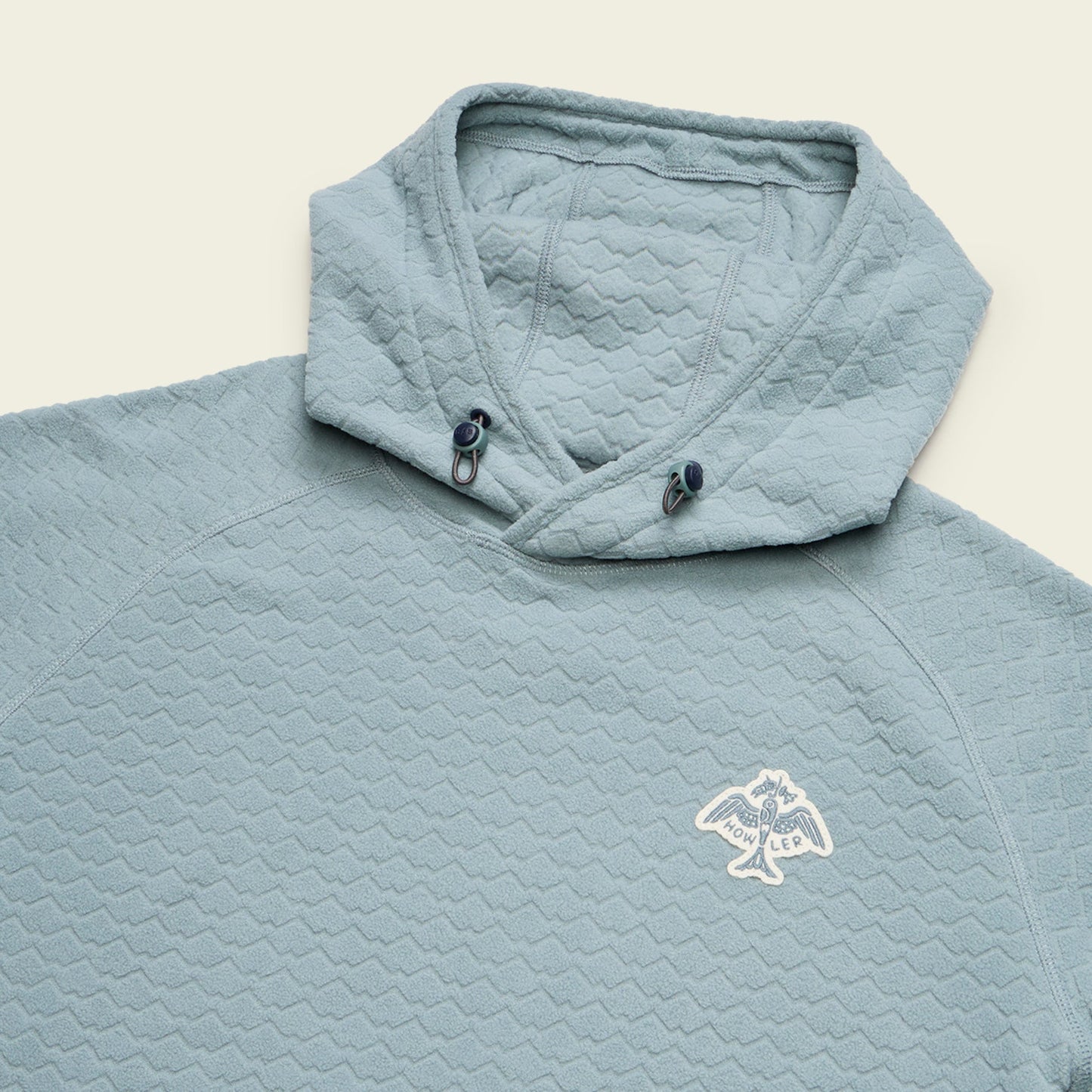 Howler Bros Palo Duro Fleece Hoodie Mountain Grid - Iron Blue
