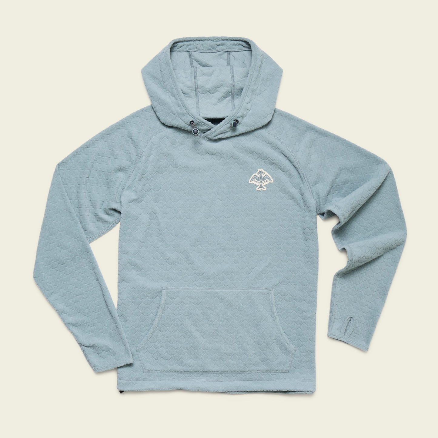 Howler Bros Palo Duro Fleece Hoodie Mountain Grid - Iron Blue