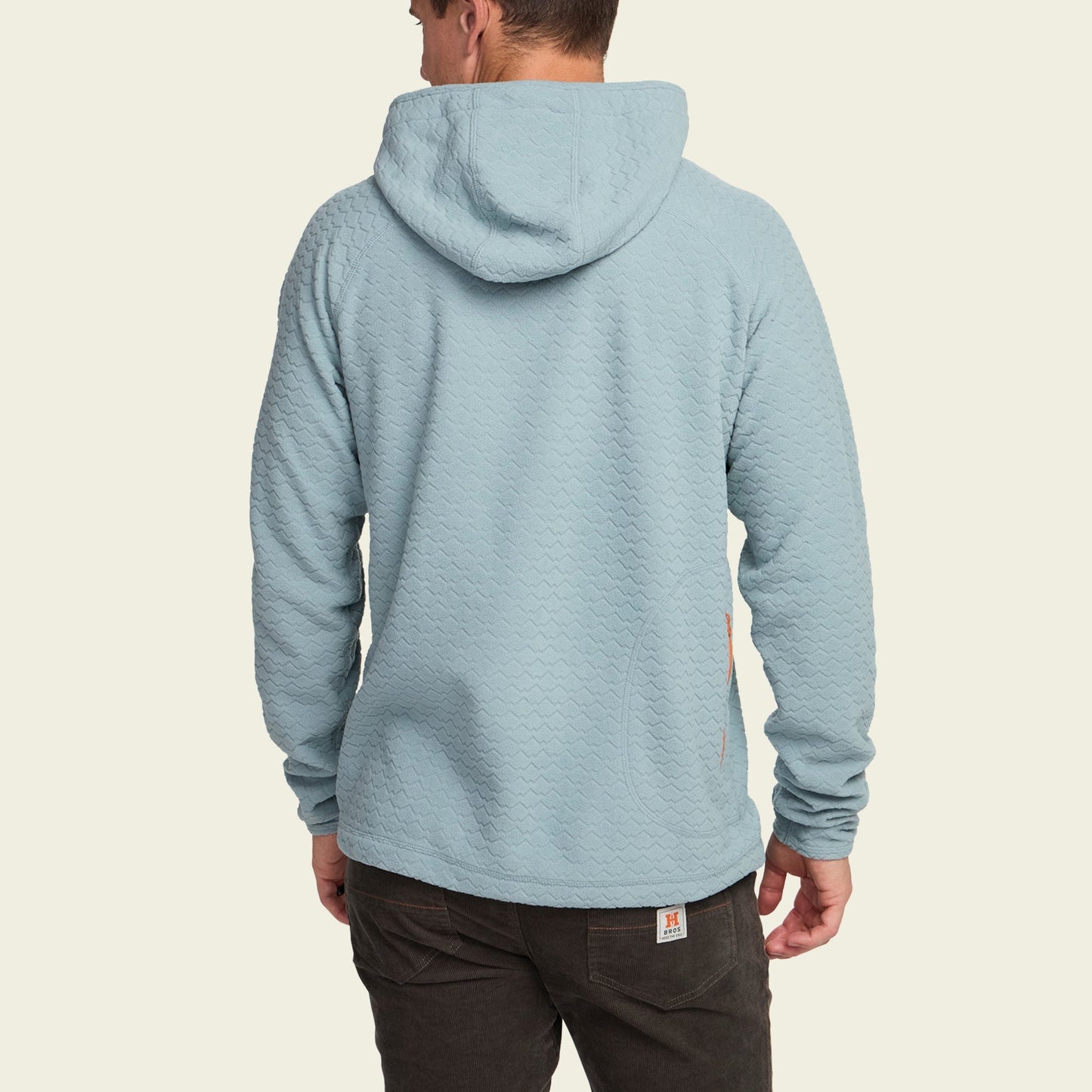 Howler Bros Palo Duro Fleece Hoodie Mountain Grid - Iron Blue