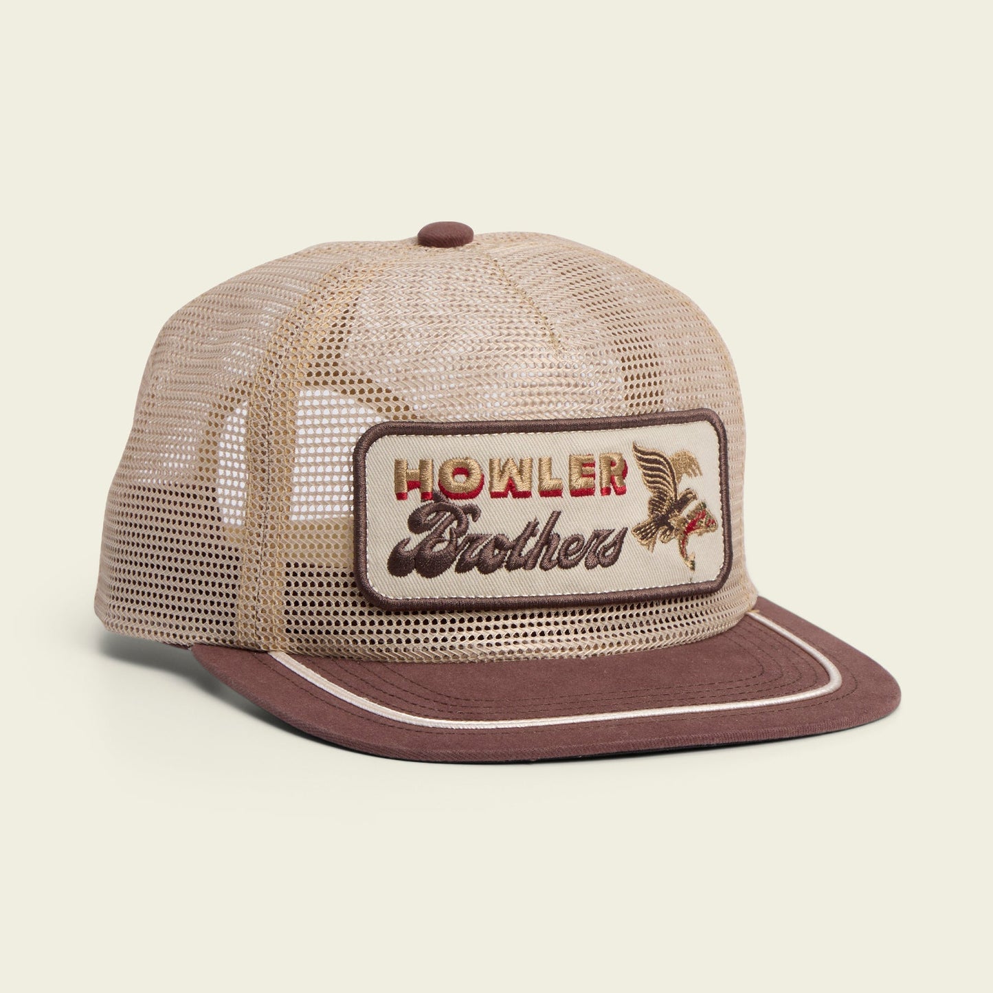 Howler Bros Unstructured Osprey Prey Feedstore Snapback - Khaki/Brown
