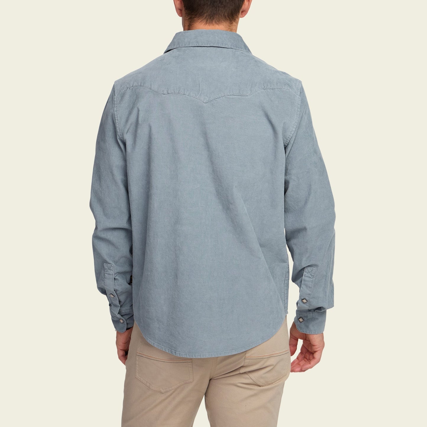 Howler Bros Banning Corduroy Snapshirt - Iron Blue