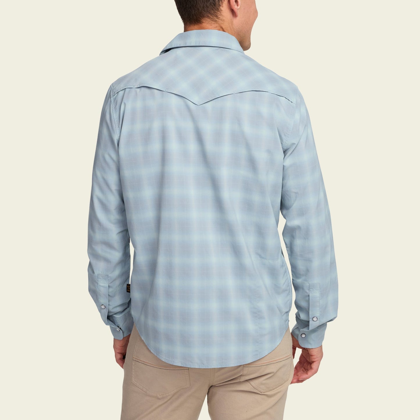 Howler Bros H Bar B B-Tech Long Sleeve - Kent Plaid : Iron Blue