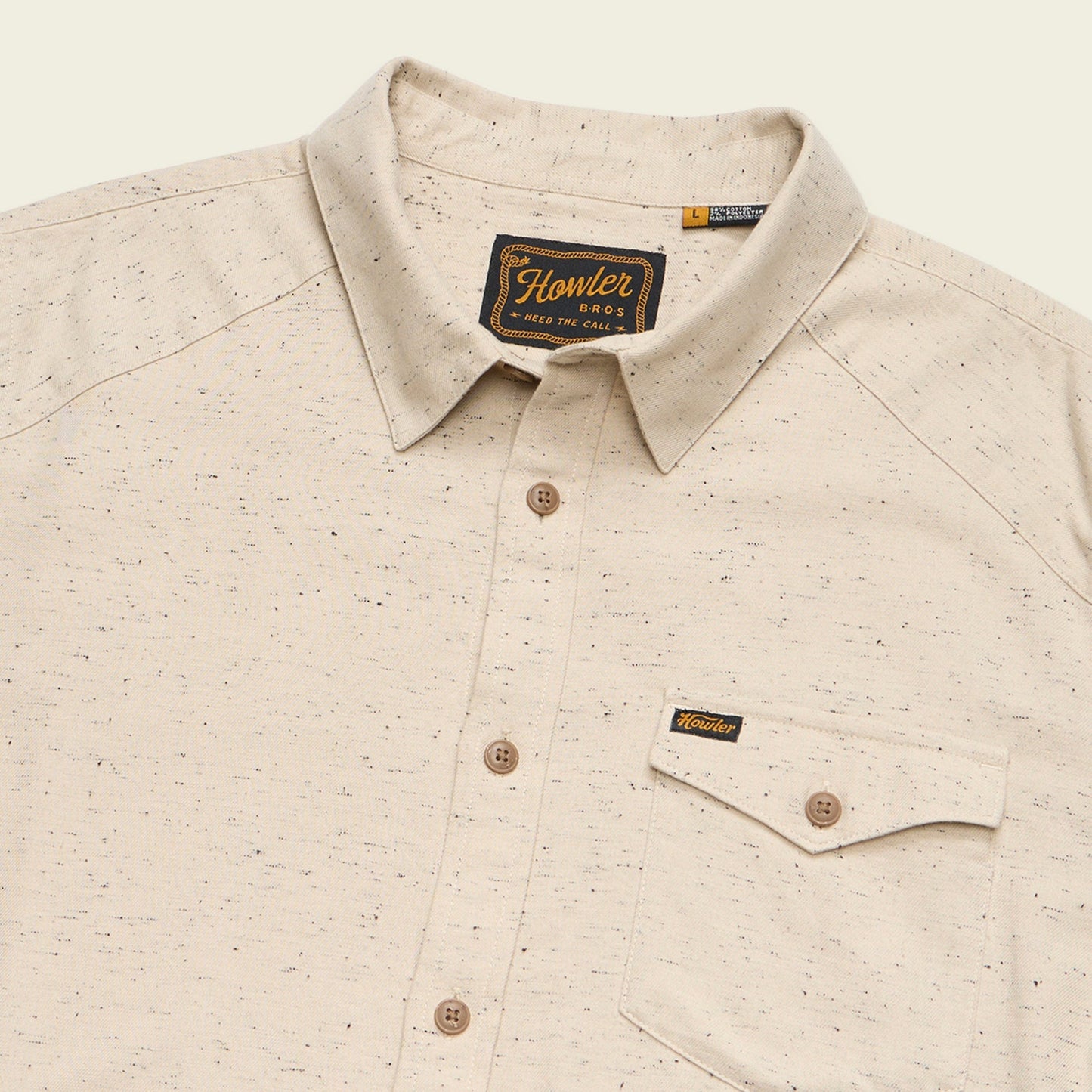 Howler La Grange Lightweight Flannel - Speckled Sand