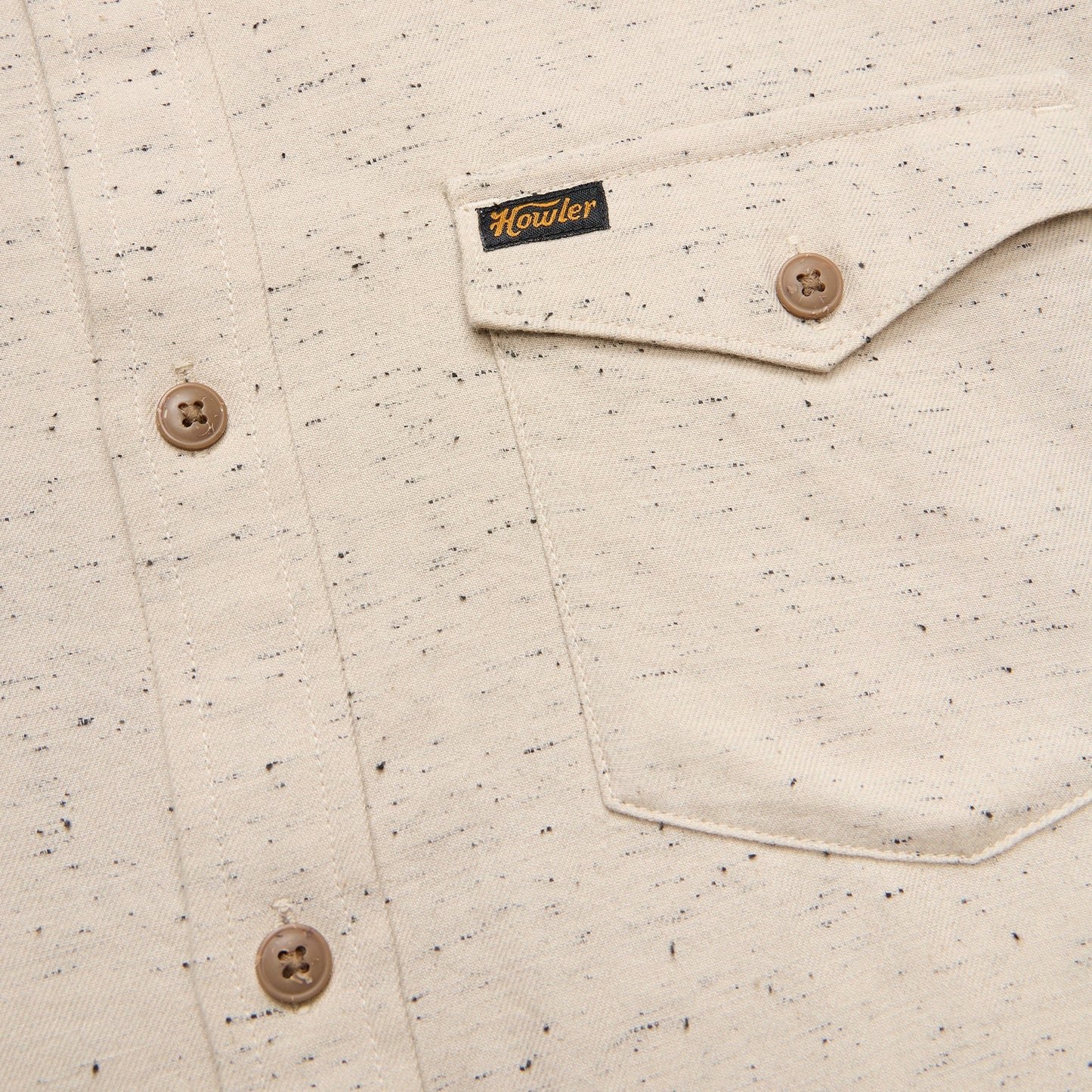 Howler La Grange Lightweight Flannel - Speckled Sand