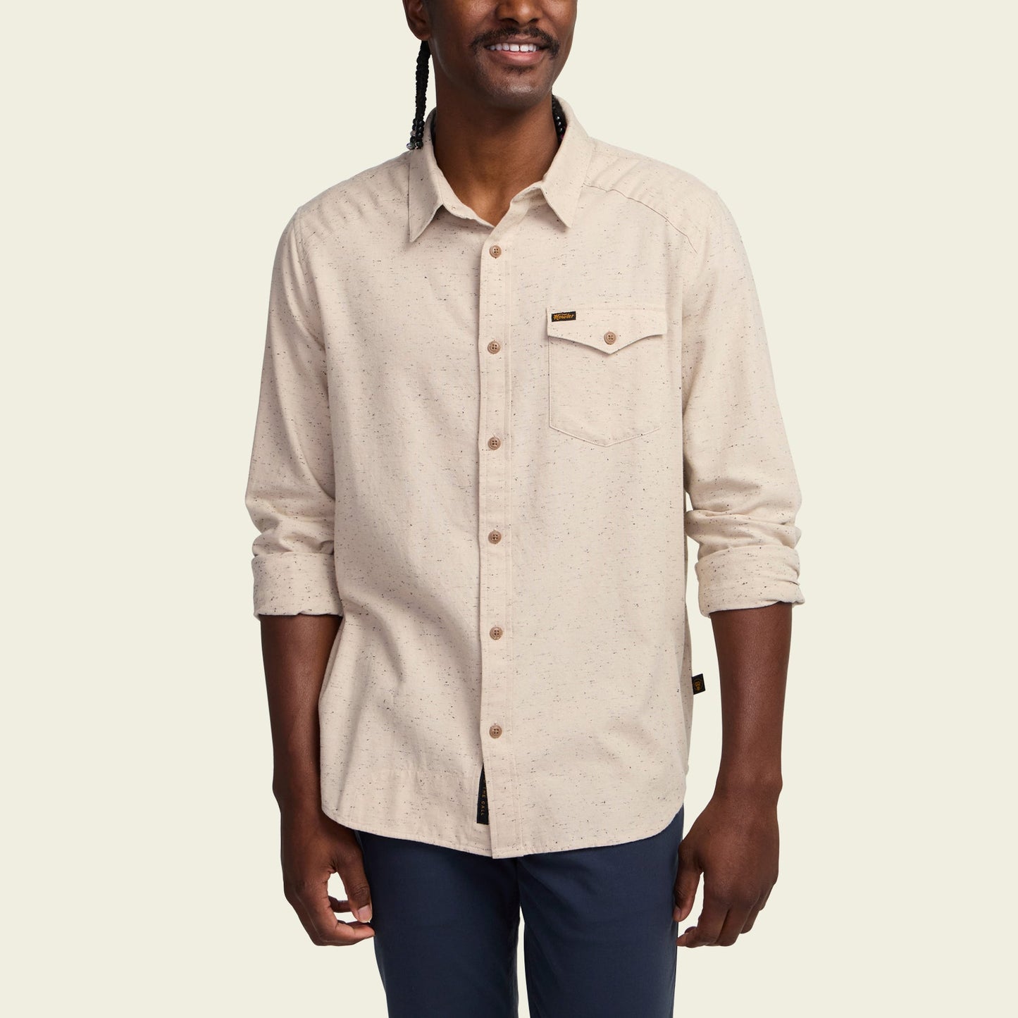Howler La Grange Lightweight Flannel - Speckled Sand