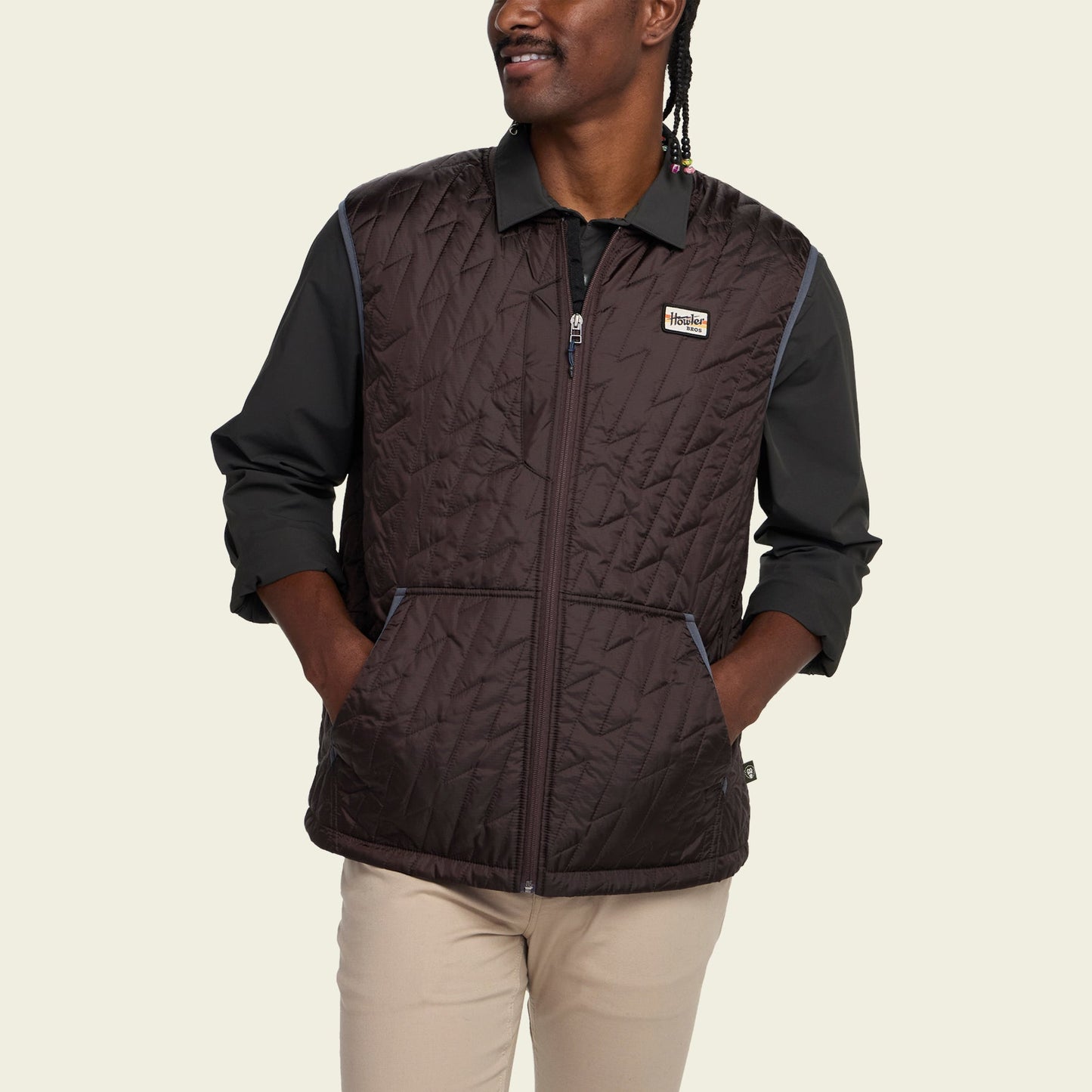 Howler Bros Voltage Quilted Vest - Bark