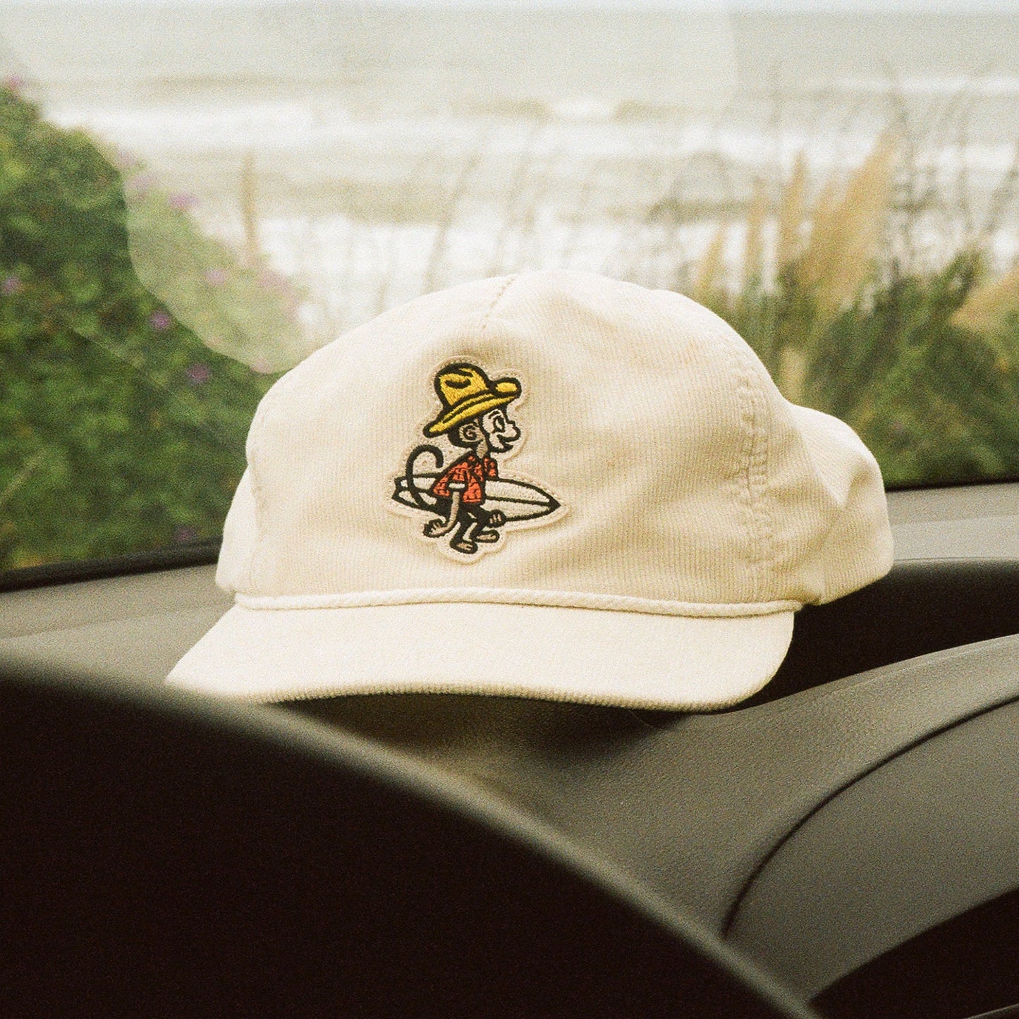 Howler Bros | El Monito Surfs Unstructured Hat | Off White Corduroy