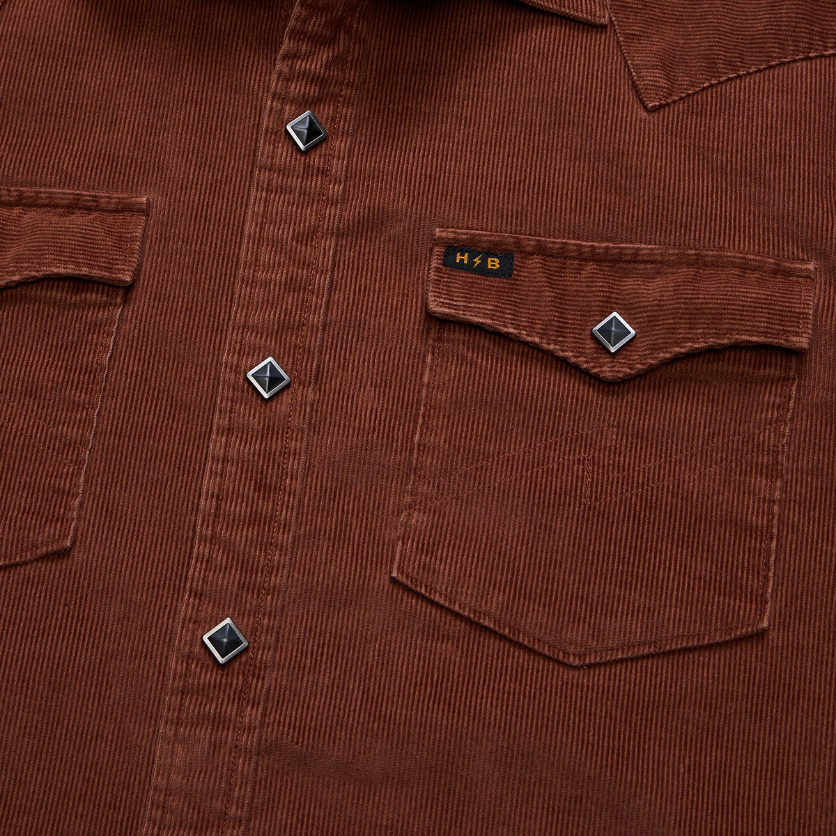 Howler Bros | Banning Corduroy Snapshirt | Mink Brown
